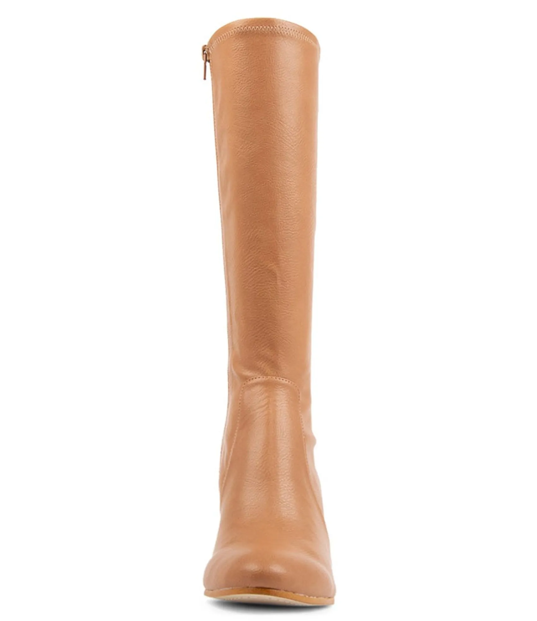 Outlet Midas Shoes Usher Dark Tan Stretch Knee High Boots