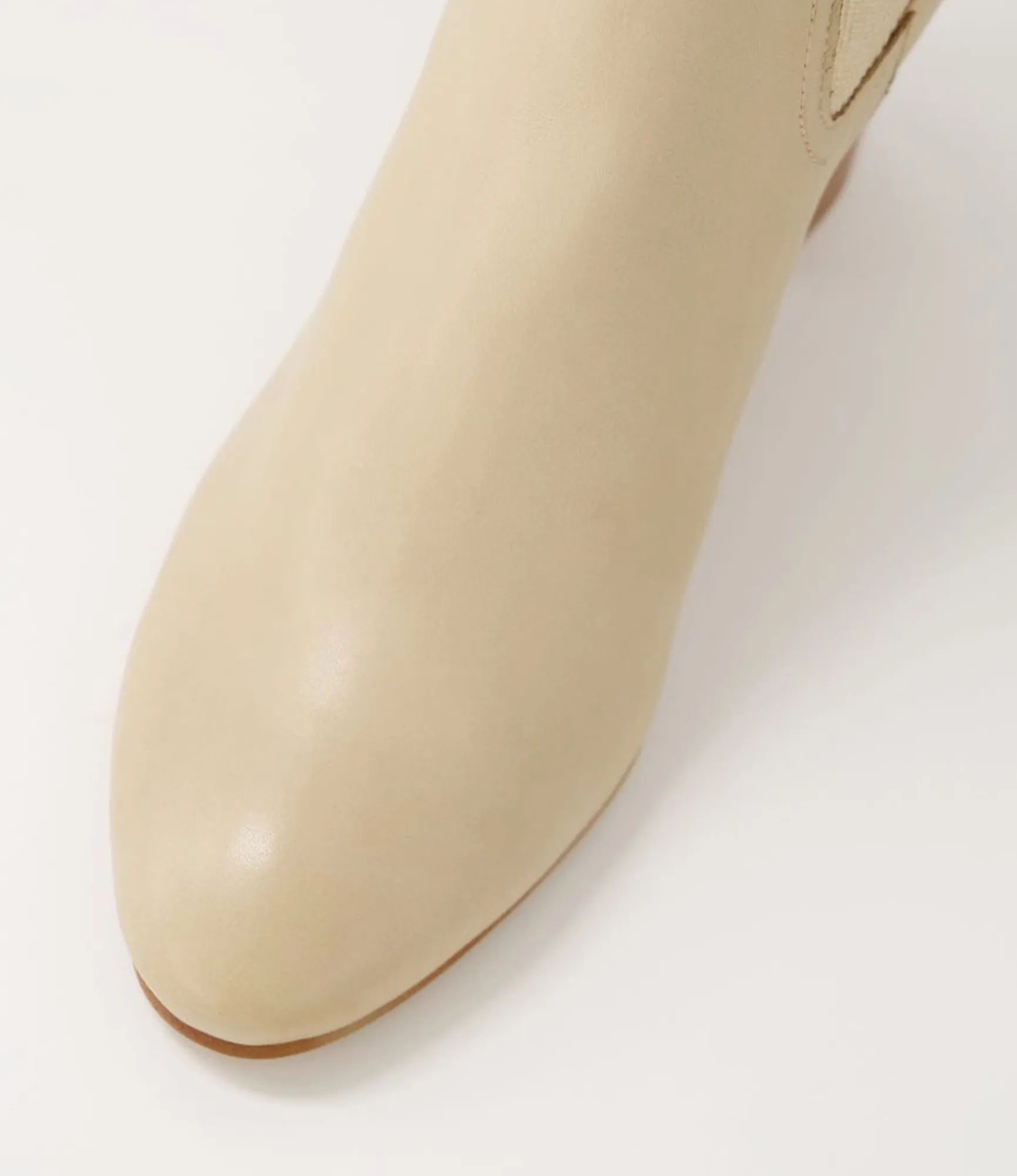 Best Midas Shoes Ussa Camel Leather Elastic Chelsea Boots