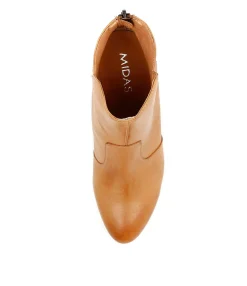 Cheap Midas Shoes Utterly Dk Tan Leather