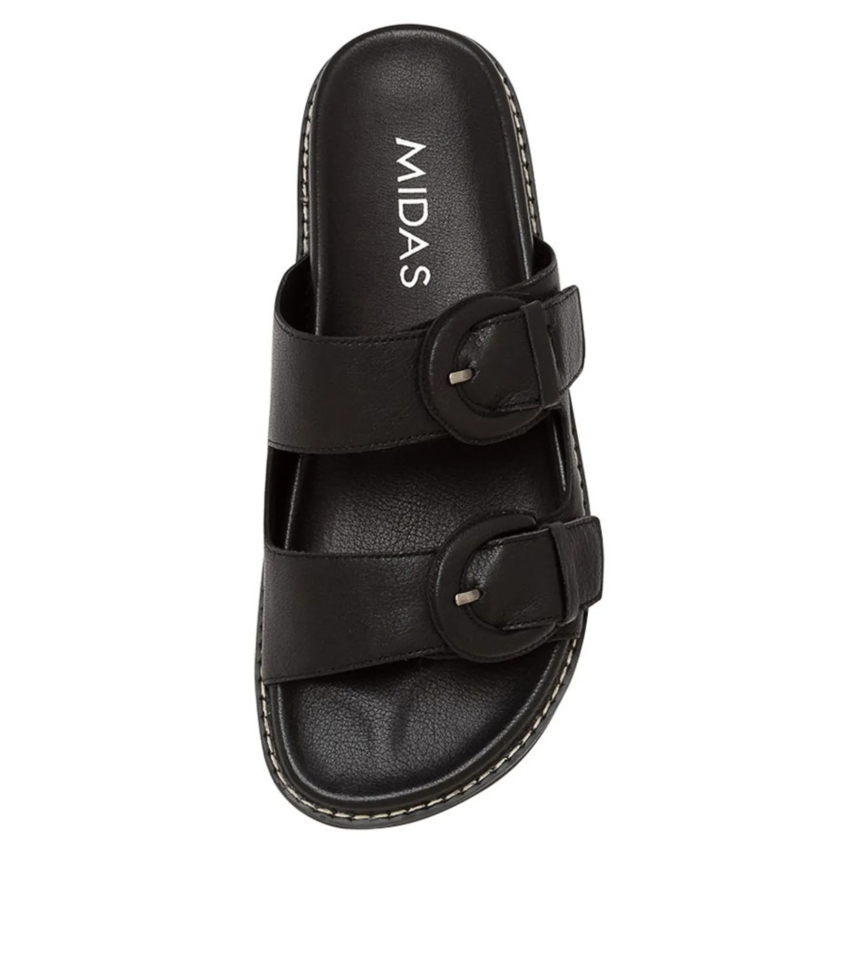 Clearance Midas Shoes Vennie Black Leather