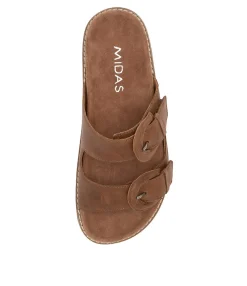 Clearance Midas Shoes Vennie Walnut Leather