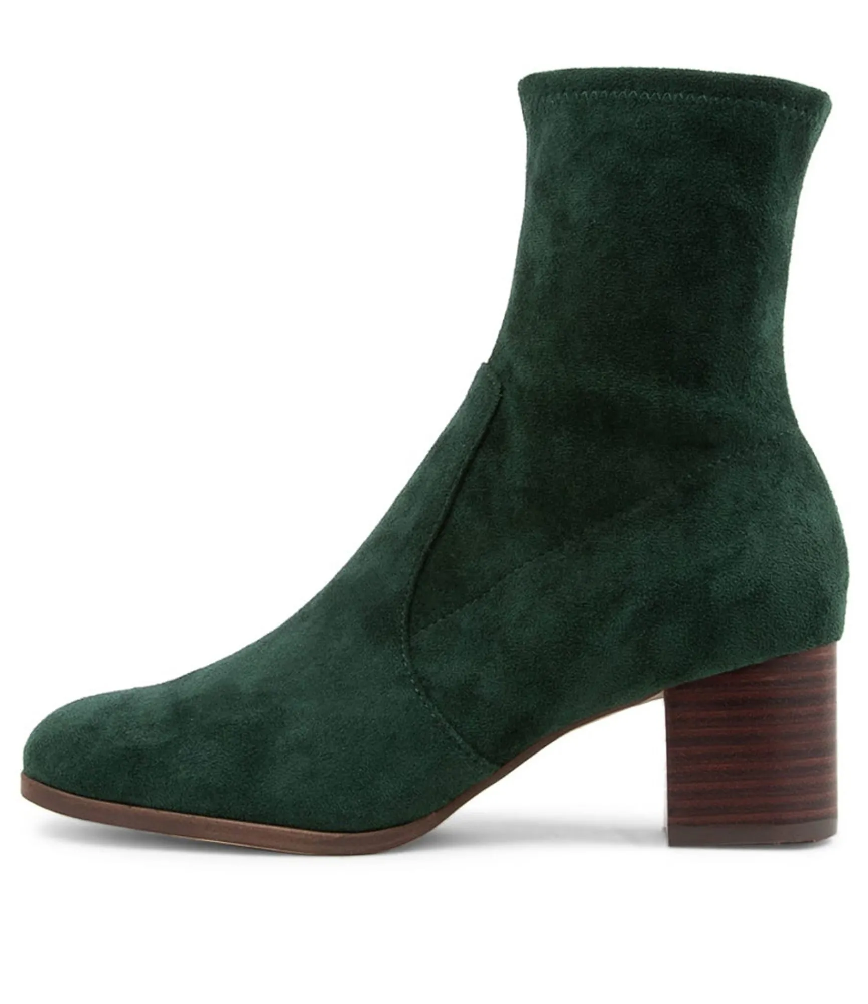 Hot Midas Shoes Venti Forest Stretch Microsuede Ankle Boots