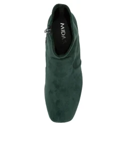 Hot Midas Shoes Venti Forest Stretch Microsuede Ankle Boots