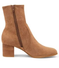 Hot Midas Shoes Venti Sand Stretch Microsuede Ankle Boots