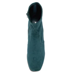 Best Midas Shoes Venti Teal Microsuede Ankle Boots