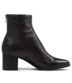 Best Sale Midas Shoes Vilani Black Leather Ankle Boots Bh