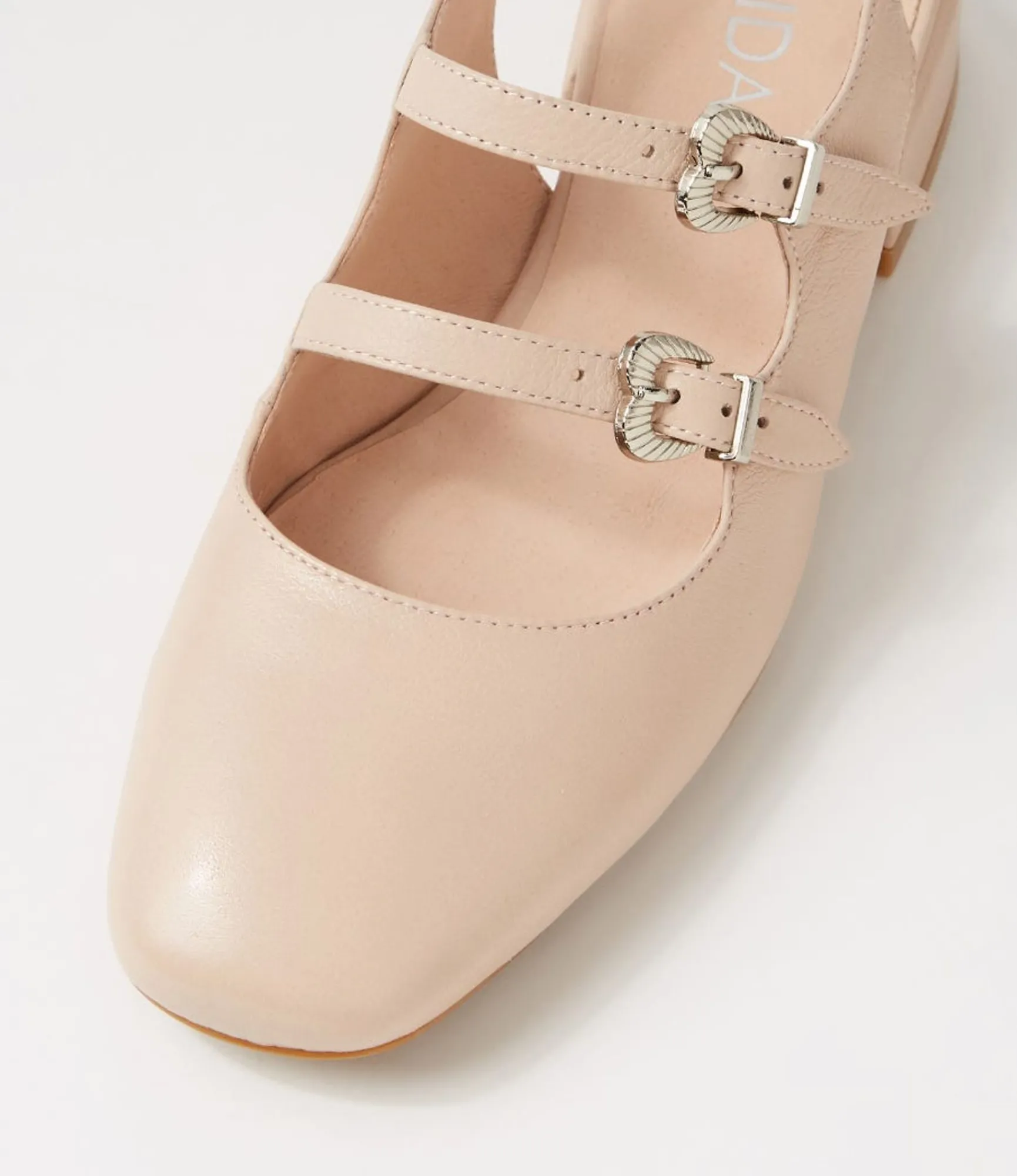 Hot Midas Shoes Virazzo Nude Leather Heels