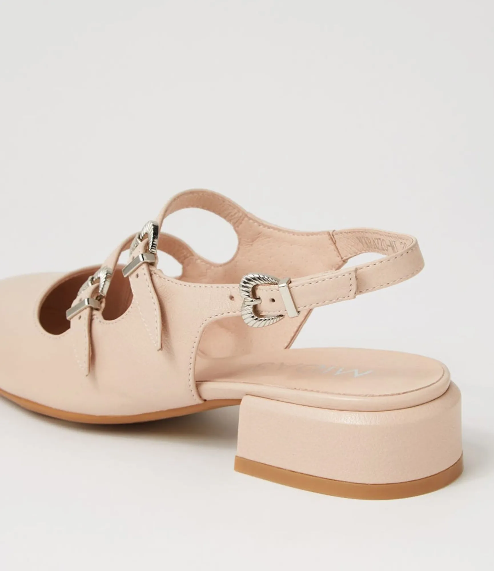 Hot Midas Shoes Virazzo Nude Leather Heels