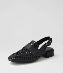 Flash Sale Midas Shoes Viscious Black Leather Heels