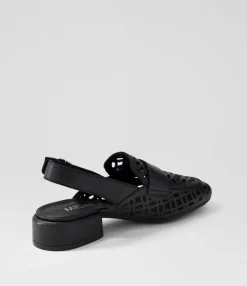 Flash Sale Midas Shoes Viscious Black Leather Heels