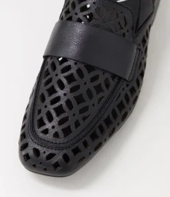 Flash Sale Midas Shoes Viscious Black Leather Heels