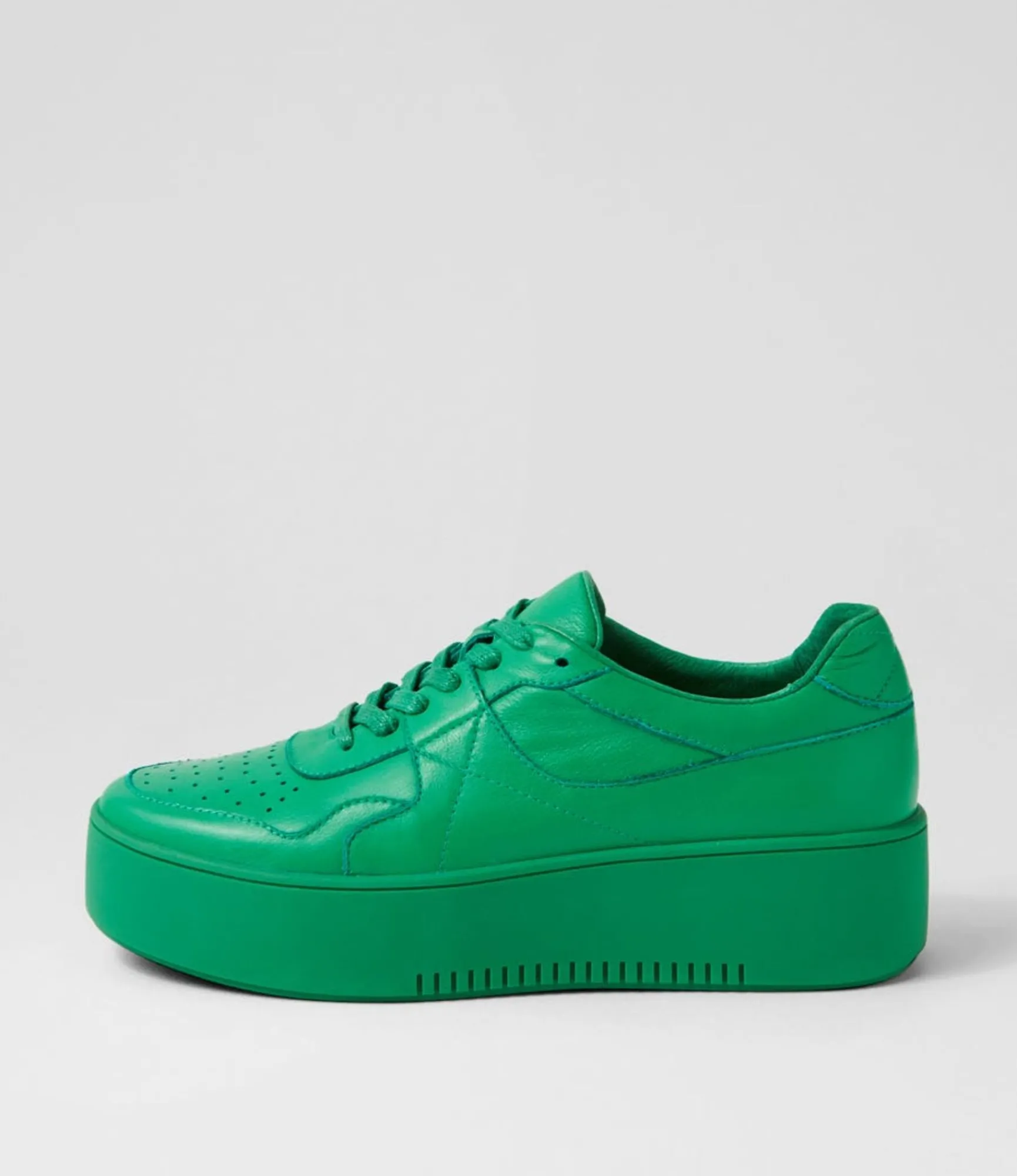 Fashion Midas Shoes Wabel Bright Emerald Leather Sneakers