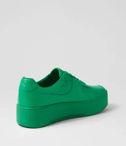 Fashion Midas Shoes Wabel Bright Emerald Leather Sneakers