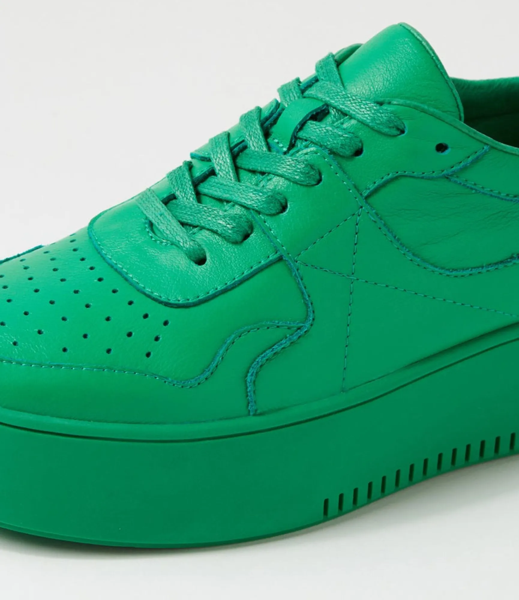 Fashion Midas Shoes Wabel Bright Emerald Leather Sneakers