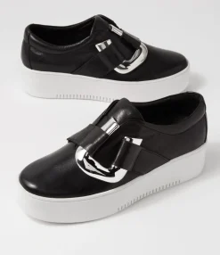 Cheap Midas Shoes Wayde Black White Leather Sneakers