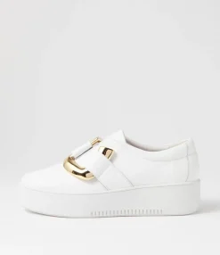 Best Midas Shoes Wayde White Leather Sneakers