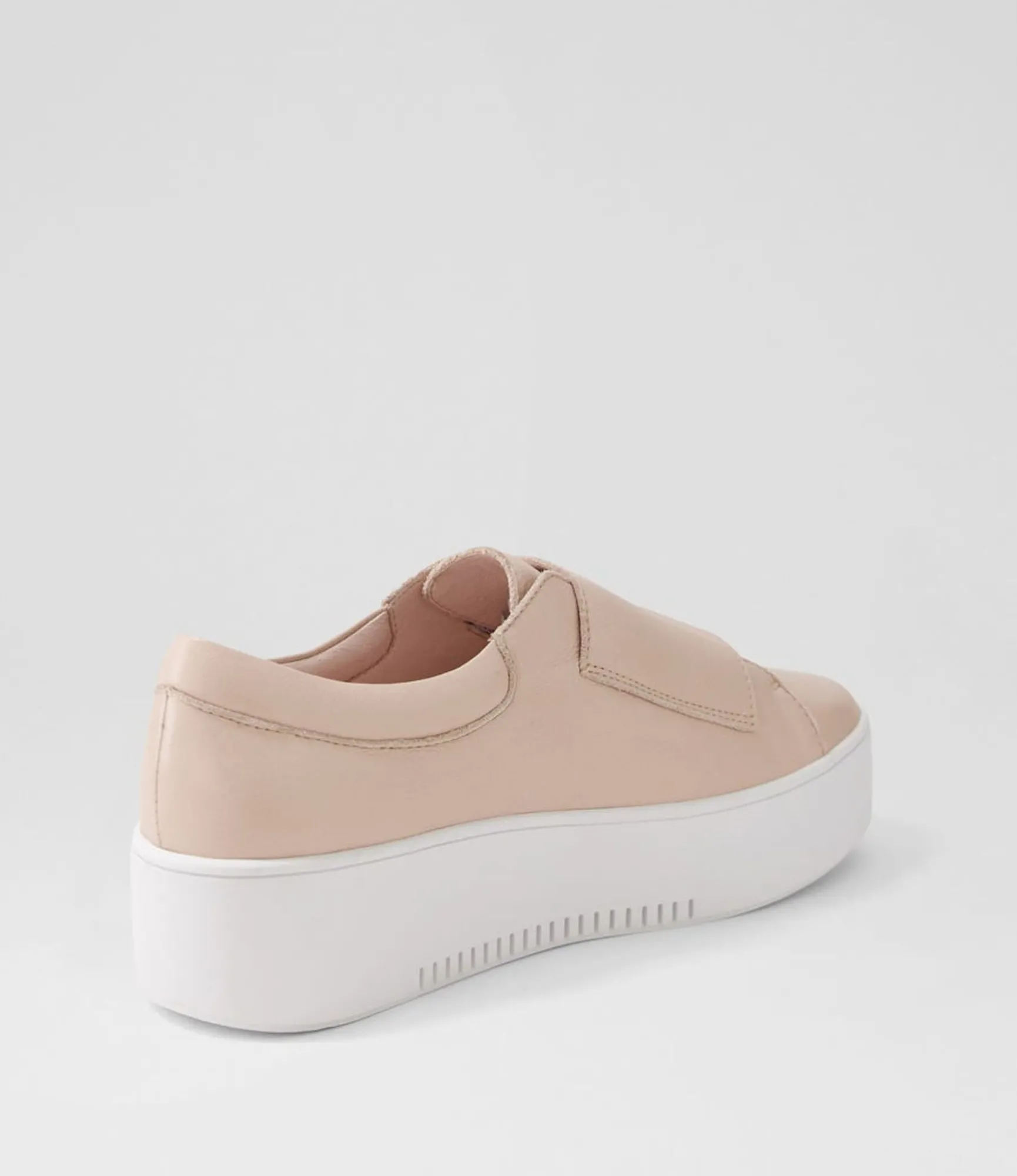 Shop Midas Shoes Whispa Rose White Leather Sneakers
