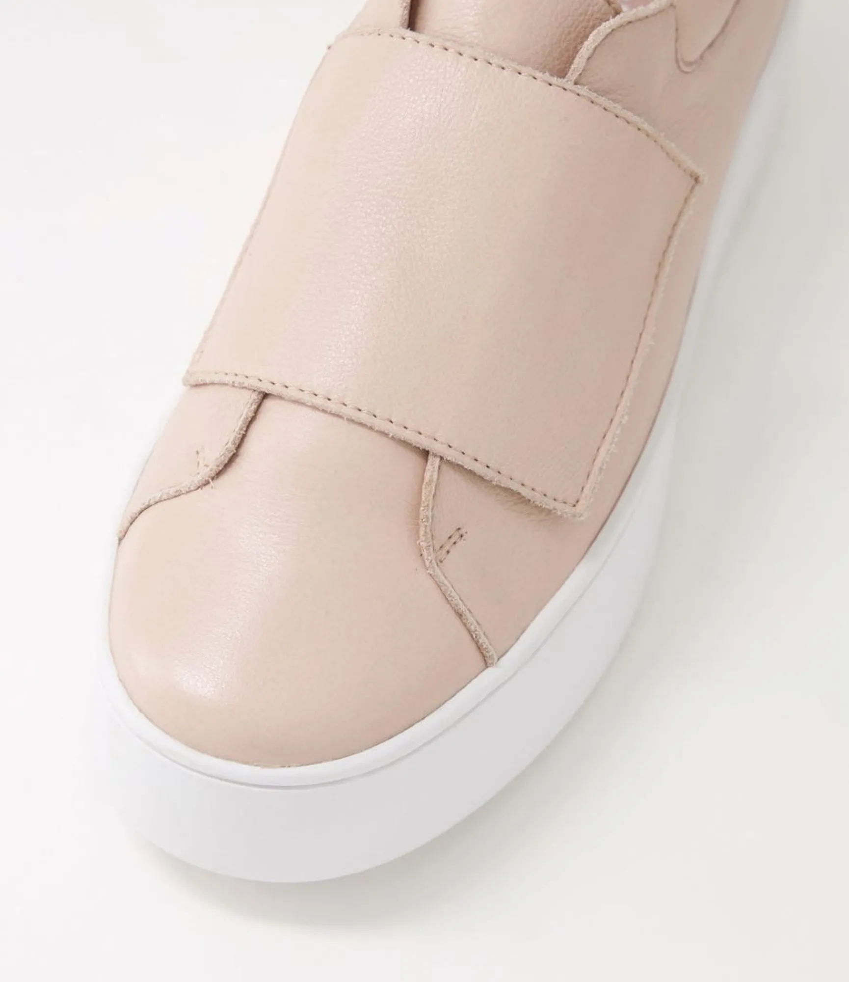 Shop Midas Shoes Whispa Rose White Leather Sneakers