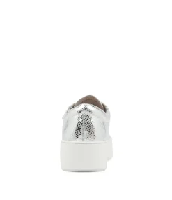 Discount Midas Shoes Whispa Silver White Sole Lizard Sneakers