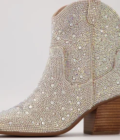 Flash Sale Midas Shoes Willis Silver Jewel Fabric Ankle Boots
