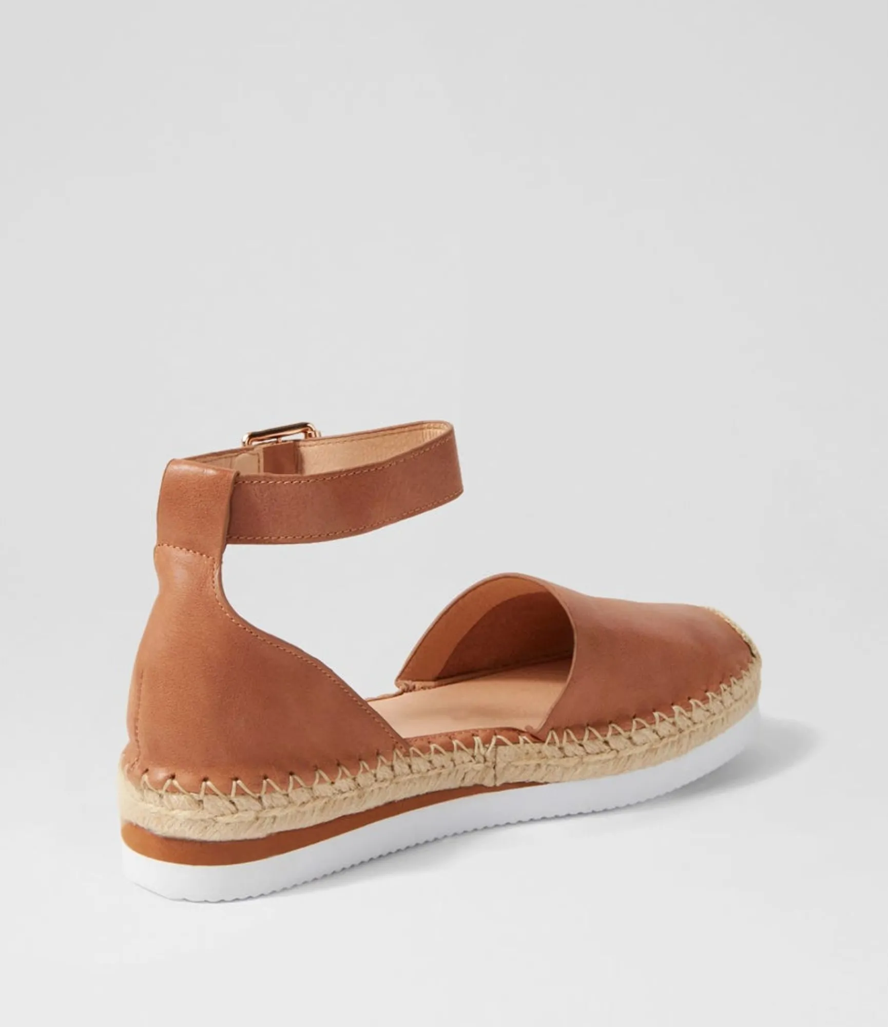 Cheap Midas Shoes Wynona Tan Leather Espadrilles