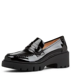 Outlet Midas Shoes Xana Black Patent Leather Heels
