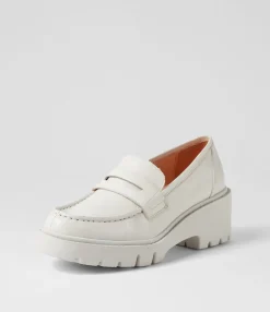 Online Midas Shoes Xana Ivory Leather Heels