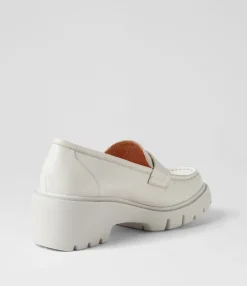 Online Midas Shoes Xana Ivory Leather Heels