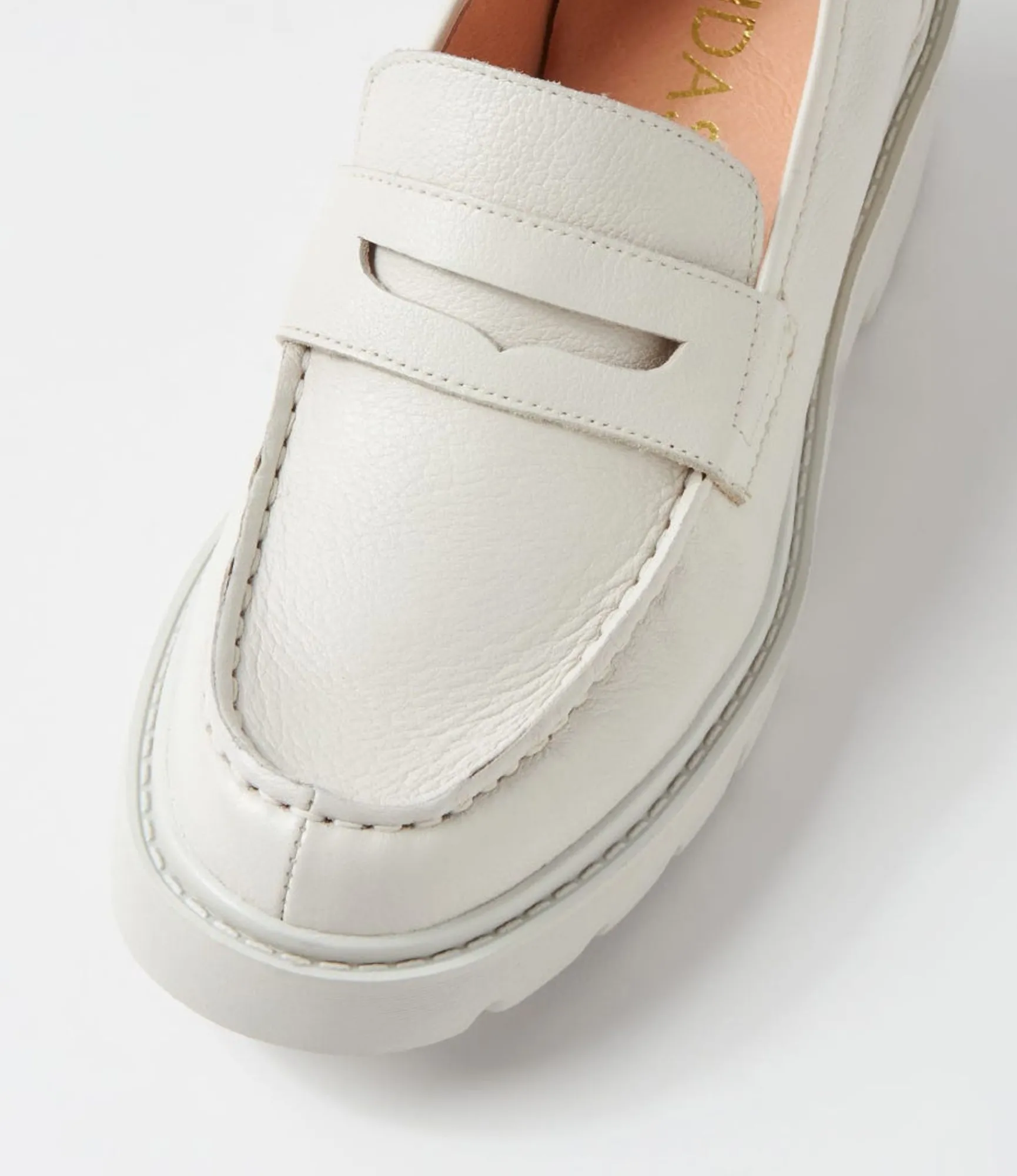 Online Midas Shoes Xana Ivory Leather Heels