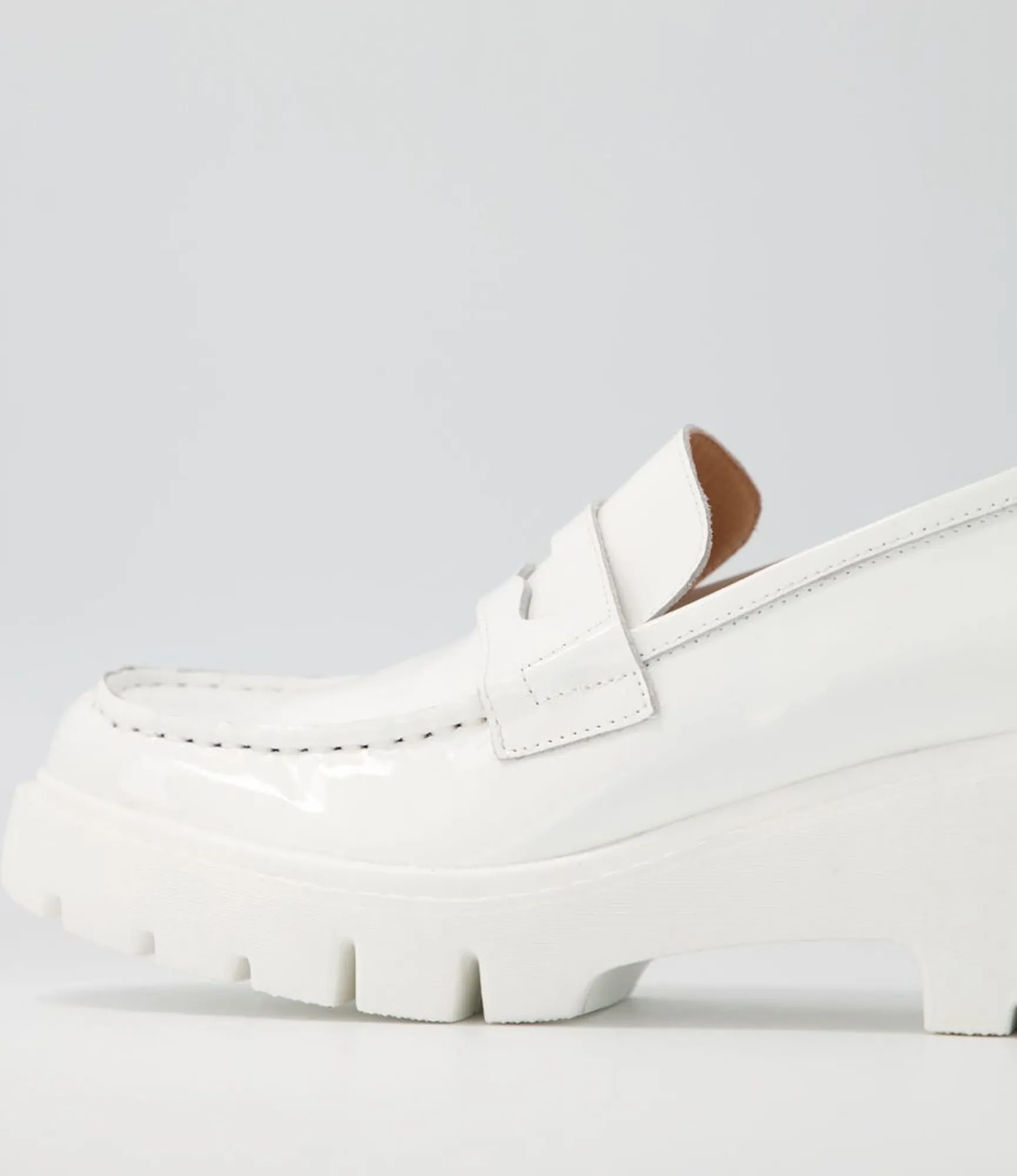 Best Midas Shoes Xana White Patent Leather Heels