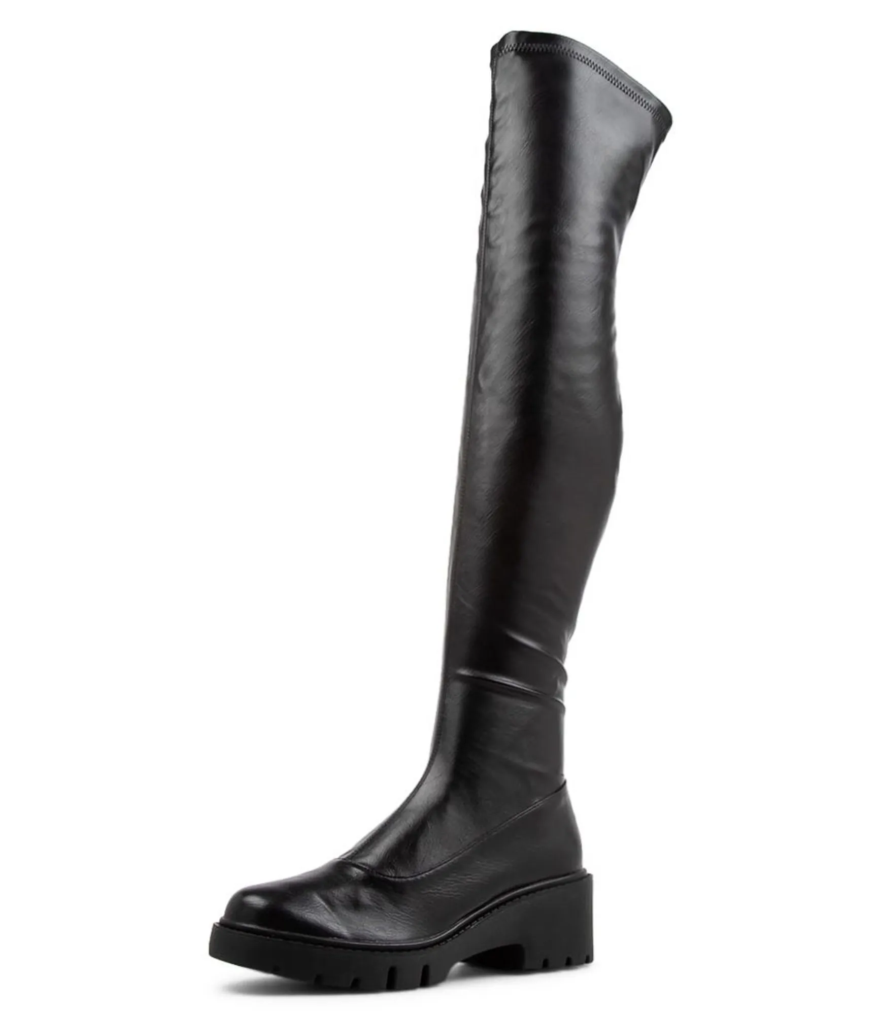 Online Midas Shoes Xeenie Black Stretch Knee High Boots