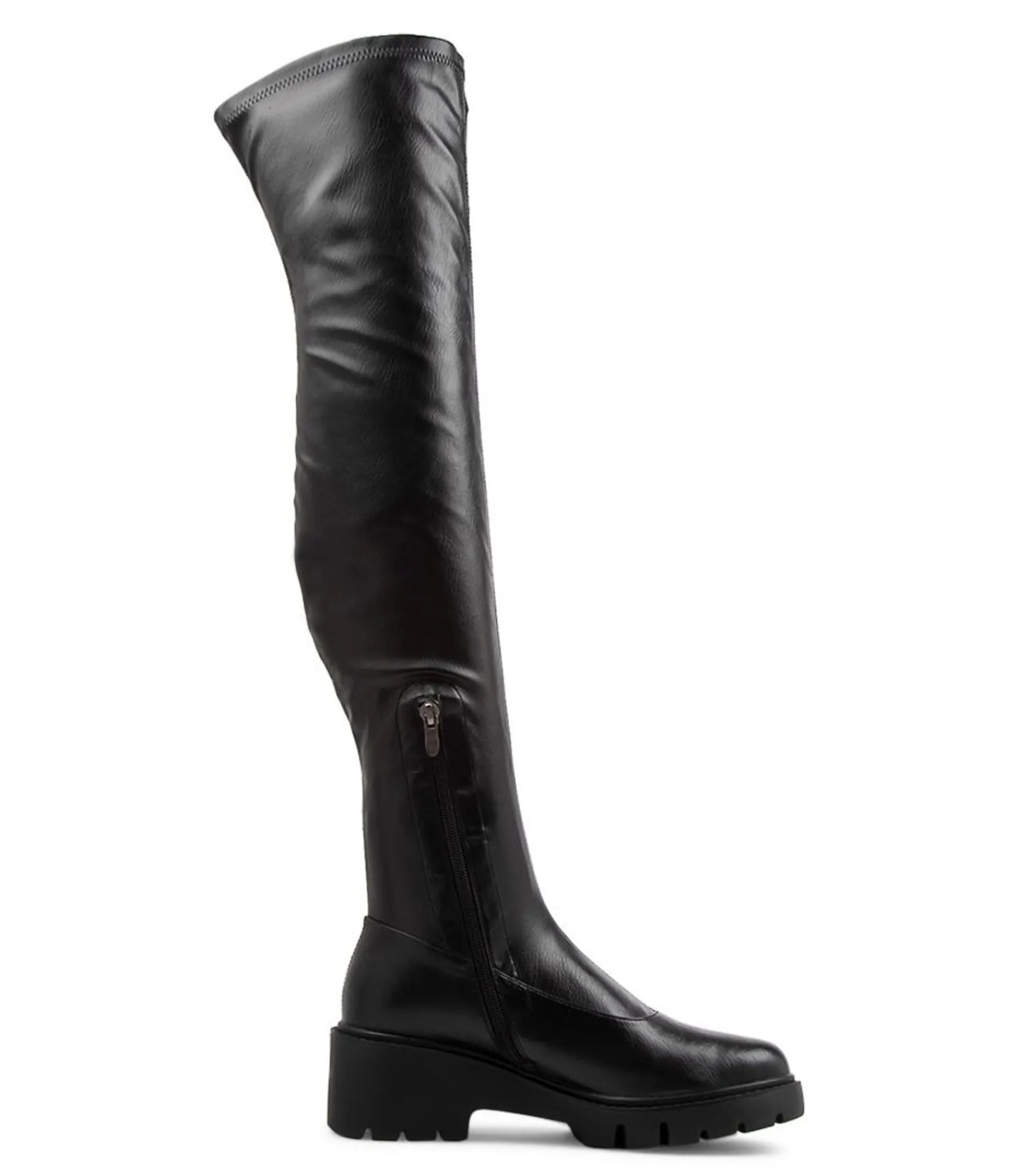 Online Midas Shoes Xeenie Black Stretch Knee High Boots