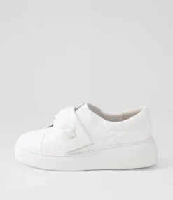 Shop Midas Shoes Yessa White Leather Sneakers