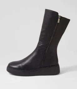 Cheap Midas Shoes Yoghie Black Leather Calf Boots