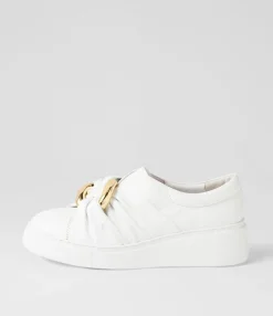 Sale Midas Shoes Yoller White Leather Sneakers