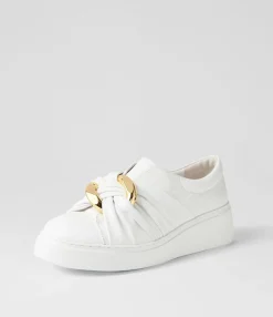 Sale Midas Shoes Yoller White Leather Sneakers