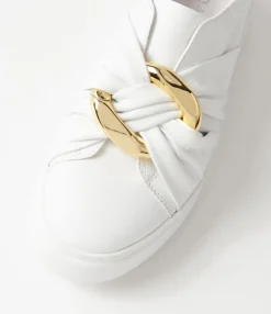 Sale Midas Shoes Yoller White Leather Sneakers