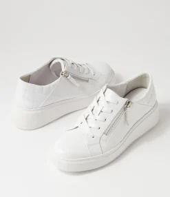 Cheap Midas Shoes Yorkie White Patent Leather Sneakers
