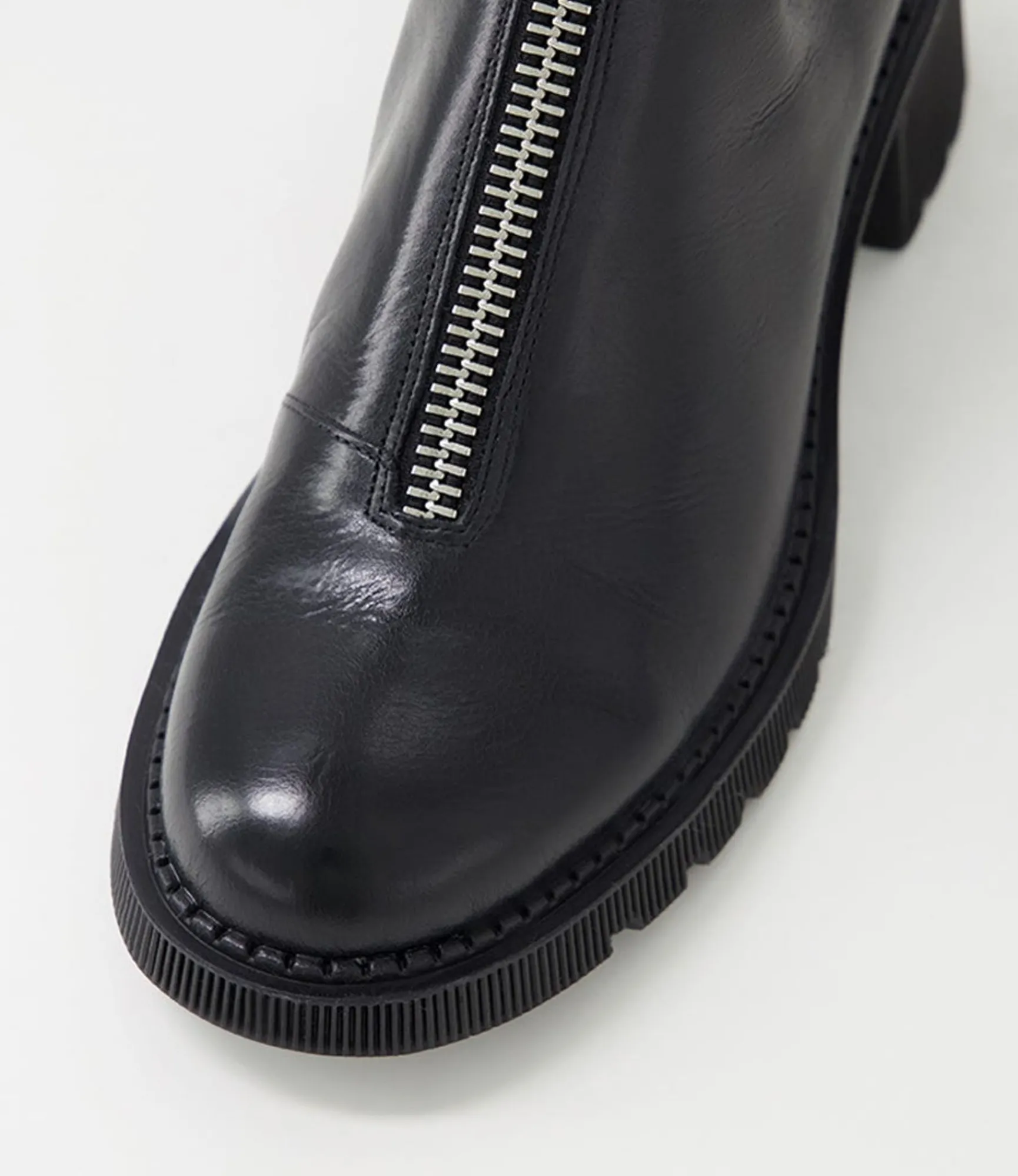 Sale Midas Shoes Zandro Black Leather Lace Up Boots
