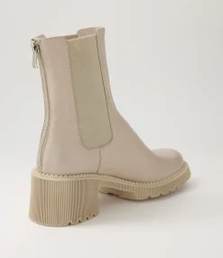 Fashion Midas Shoes Zorry Almond Leather Ankle Boots